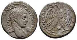 SYRIA, Seleucis and Pieria. Antioch. Elagabalus. (218-222). Tetradrachm.

Obv : ΑΥΤ Κ MA ΑΝTΩNƐINOC CƐ.
Laureate head of Elagabalus right, slight drap...