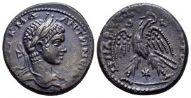 SYRIA, Seleucis and Pieria. Antioch. Elagabalus. (218-222). Tetradrachm.

Obv : ΑΥΤ Κ MA ΑΝTΩNƐINOC CƐB.
Laureate head of Elagabalus right, slight dra...