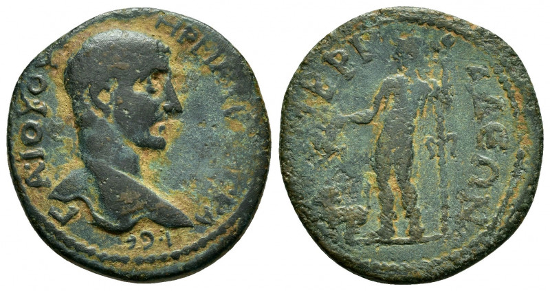 PISIDIA, Timbriada. Maximus. (235-238). Ae.

Obv : ΓA ΙΟΥ ΟΥΗΡ Μ[ΑΞΙΜΟϹ] ΚΑΙ CƐ....