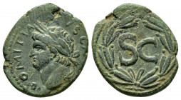 SYRIA, Seleucis and Pieria. Antioch. Domitian. (81-96). Ae.

Obv : DOMITIANVS CAESAR.
Laureate head of Domitian left.

Rev : S C within laurel wreath....