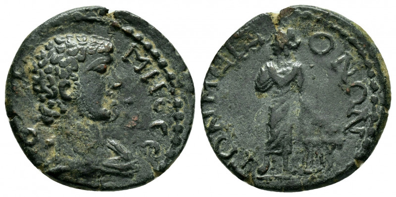 PISIDIA, Termessus Major. Pseudo-autonomous. (reign uncertain). Ae.

Obv : ΤƐΡΜΗ...