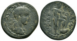 CILICIA.Corycus. Gordian III.(238-244). Ae.

Obv : ΑΥ Κ Μ ΑΝΤ ΓΟΡΔΙΑΝΟϹ.
Laureate, draped and cuirassed bust of Gordian III, right.

Rev : ΚΩΡΥΚΙΩΤΩΝ ...