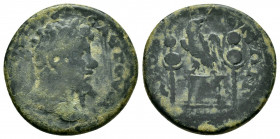 PHRYGIA, Amorium. Septimius Severus. (193-211). Ae.

Obv : CΕΟΥΗΡΟC ΑΥΓΟΥΟCΤ.
Laureate head of Septimius Severus, right.

Rev : ΑΜΟΡΙΑΝΩΝ.
Eagle stand...