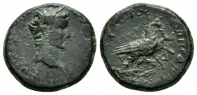PHRYGIA, Amorium. Claudius. (41-54). Ae.

Obv : ΤΙ ΚΛΑΥΔΙΟϹ ΓƐΡΜΑΝΙΚΟϹ ΚΑΙϹΑΡ.
Laureate head of Claudius, right.

Rev : ƐΠΙ ΠƐΔWΝΟϹ ΚΑΙ ΚΑΤWΝΟϹ, ΑΜΡ.
...
