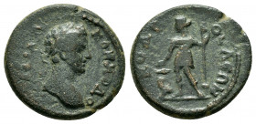 PISIDIA, Codrula. Commodus (Augustus). (177-180). Ae.

Obv : ΑVΤ ΚΑΙ Λ ΑV ΚοΜΜοΔο.
Laureate head of Commodus (youthful), right.

Rev : ΚΟΔΡΟVΛƐΩΝ.
Dio...