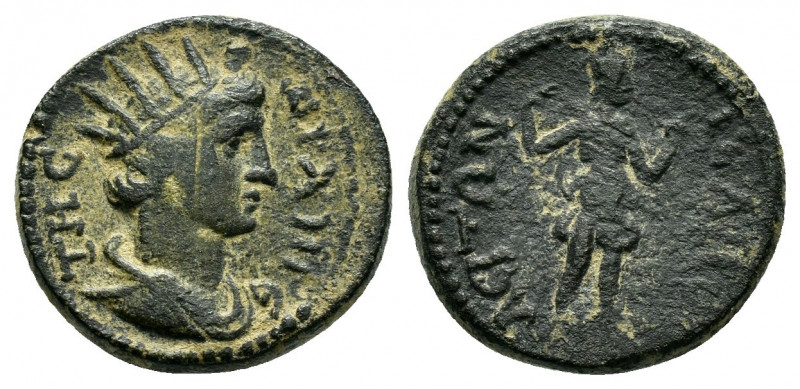PHRYGIA, Hierapolis. Pseudo-autonomous. (reign uncertain). Ae.

Obv : ΑΡΧΗΓƐΤΗ...