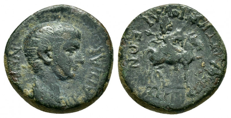 PHRYGIA, Julia. Nero. (Augustus, AD 55). Ae.
Obv : ΝΕΡΩΝ ΚΑΙΣΑΡ.
Bare-headed, dr...