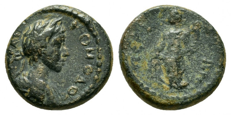 PAMPHYLIA, Perge. Commodus (177-192). Ae.

Obv : M ΚΑΙ ΚΟΜOΔOC.
Laureate bust of...