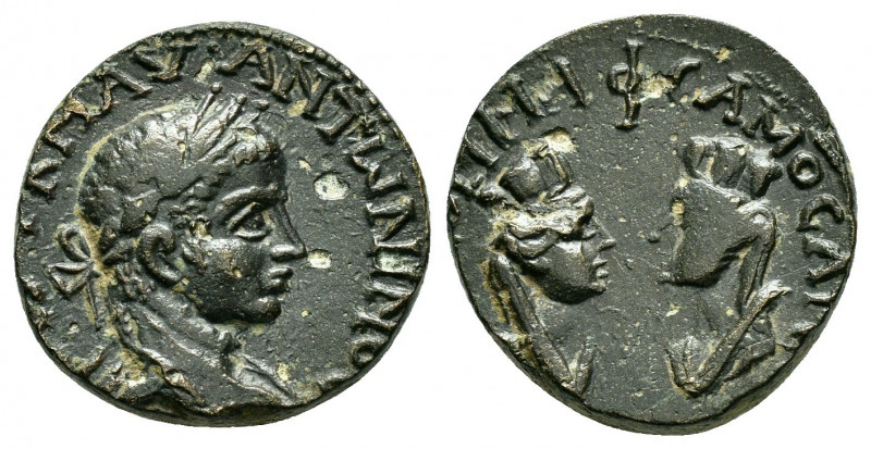 SYRIA, Commagene. Samosata. Elagabalus. (118-222). Ae.

Obv : AY K M AY ANTΩNINO...