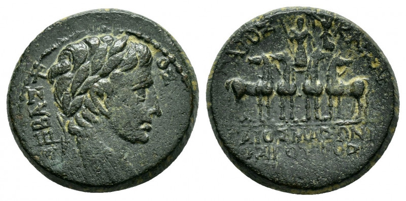 PHRYGIA, Apamea. Augustus. (27-14 BC). Ae.

Obv : ΣΕΒΑΣΤΟΣ.
Laureate head of Aug...