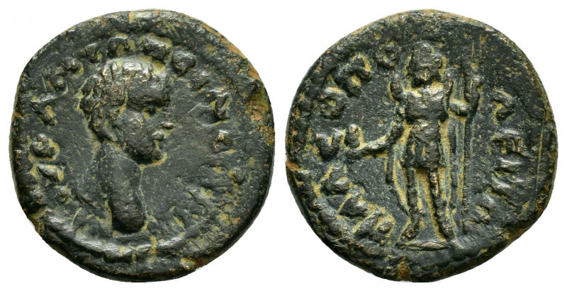 PISIDIA, Palaeopolis. Caracalla as Caesar (196-198). Ae.

Obv : Μ ΑΥΡ ΑΝΤΩΝƐΙΝΟC...