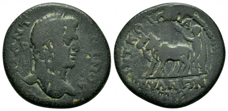 CAPPADOCIA, Tyana. Caracalla. (198-217). Ae.

Obv: A KAI M AYP ANTΩNINOC.
Laurea...