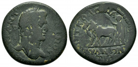 CAPPADOCIA, Tyana. Caracalla. (198-217). Ae.

Obv: A KAI M AYP ANTΩNINOC.
Laureate head of Caracalla, right.

Rev: ANT KOΛΩNIAC / TYANΩN ЄT Iς. 
Found...