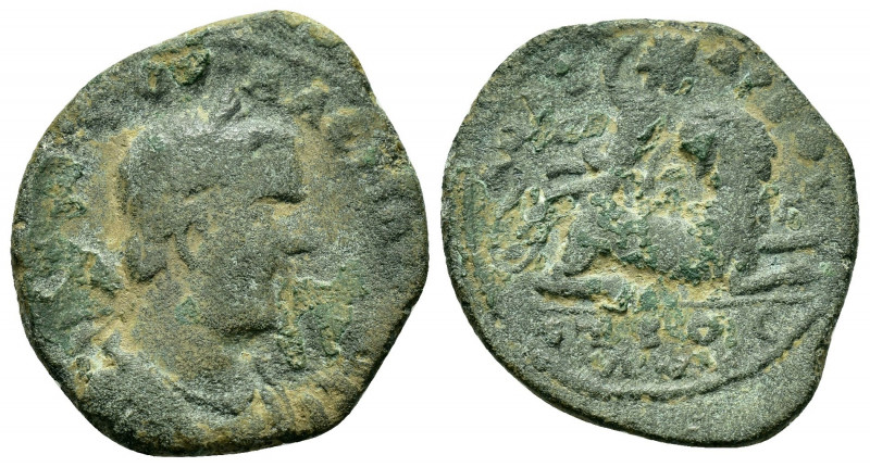 CILICIA, Anazarbus. Valerian I. (253-260). Ae.

Obv : AYT K Π ΛIK OYAΛЄPIANOC CЄ...
