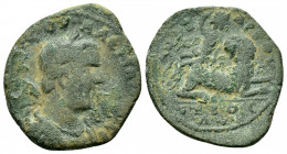 CILICIA, Anazarbus. Valerian I. (253-260). Ae.

Obv : AYT K Π ΛIK OYAΛЄPIANOC CЄ.
Laureate, draped and cuirassed bust of Valerian I, right.

Rev : ANA...
