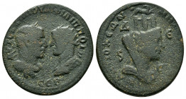 SYRIA, Seleucis and Pieria. Antioch. Philip I. (244-249). Ae.

Obv : ΑΥΤΟΚ Κ Μ ΙΟΥΛ ΦΙΛΙΠΠΟI ϹƐΒ.
Confronted busts of Philip I, laureate, draped and c...