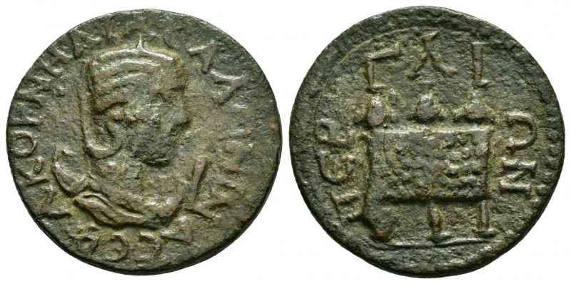 PAMPHYLIA, Perge. Salonina (253-268). Ae 10 Assaria.

Obv : KOPNHΛIA CAΛΩNINA CЄ...