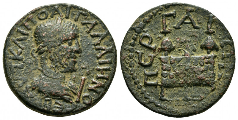 PAMPHYLIA.Perge.Gallienus.(253-268).Ae 10 Assaria.

Obv : AYT KAI ΠΟ AI ΓAΛΛIHNO...