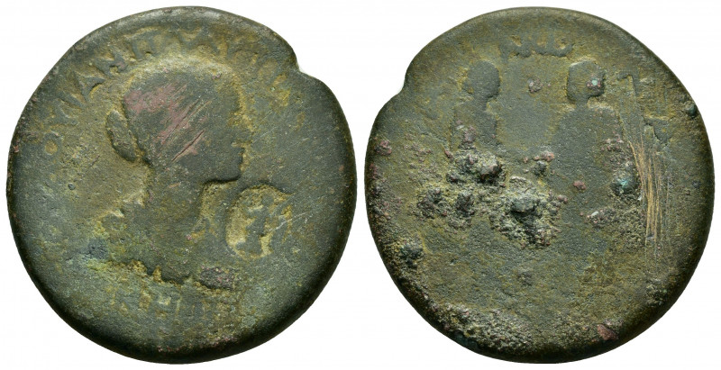 CILICIA.Adana.Plautilla.(202-205).Ae.

Obv : ΦΟΥΛΟΥΙΑΝ ΠΛΑΥΤΙΛΛΑΝ CΕΒΑCΤΗΝ.
Drap...