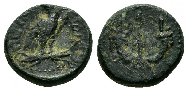 THRACE.Perinthus.Pseudo-autonomous issue..Ae.

Obv : ΠΕΡΙΝΘΙΩΝ.
Eagle with cl...