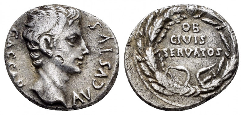 AUGUSTUS.(27 BC-14).Colonia Patricia.Denarius.

Obv : CAESAR AVGVSTVS: Head of A...