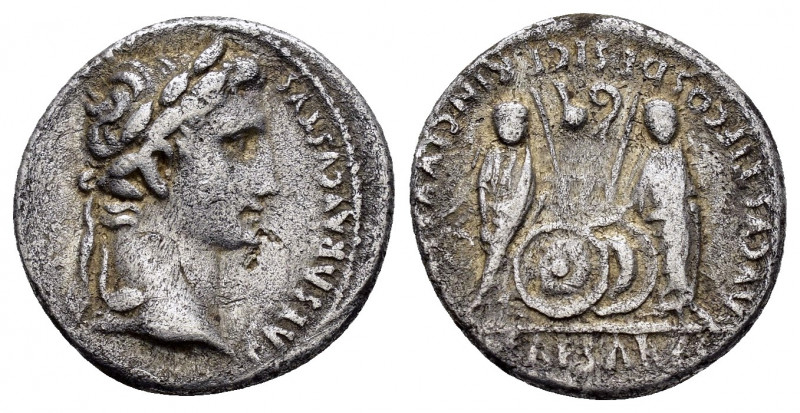 AUGUSTUS.(27 BC-14).Lugdunum.Denarius.

Obv : CAESAR AVGVSTVS DIVI F PATER PATRI...