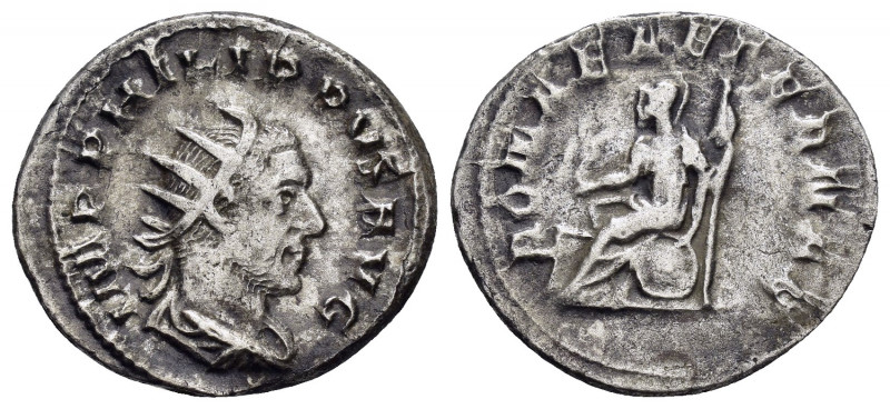 PHILIP I.(244-249).Rome.Antoninianus.

Obv : IMP M IVL PHILIPPVS AVG.
Bust of Ph...