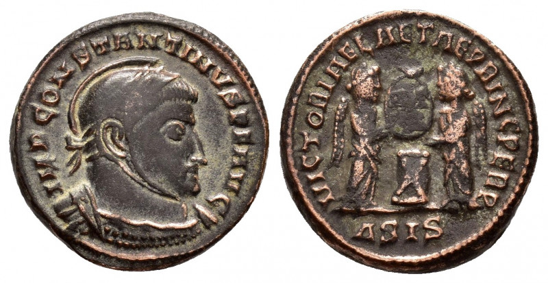 CONSTANTINE I.(307-337).Siscia.Follis. 

Obv : IMP CONSTANTINVS AVG.
Helmeted an...