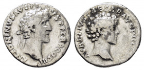 ANTONINUS PIUS.(138-161) and MARCUS AURELIUS. (139-161).Rome.Denarius.

Obv : ANTONINVS AVG PIVS P P TR P COS III.
Head of Antoninus Pius, bare, right...