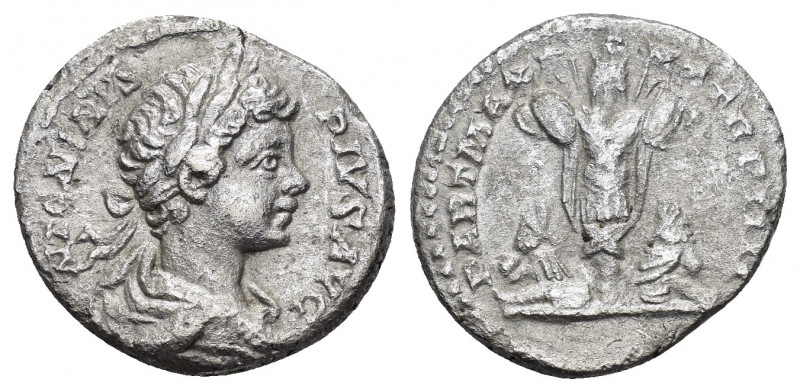 CARACALLA (198-217).Rome.Denarius.

Obv : ANTONINVS PIVS AVG.
Bust of Caracalla,...