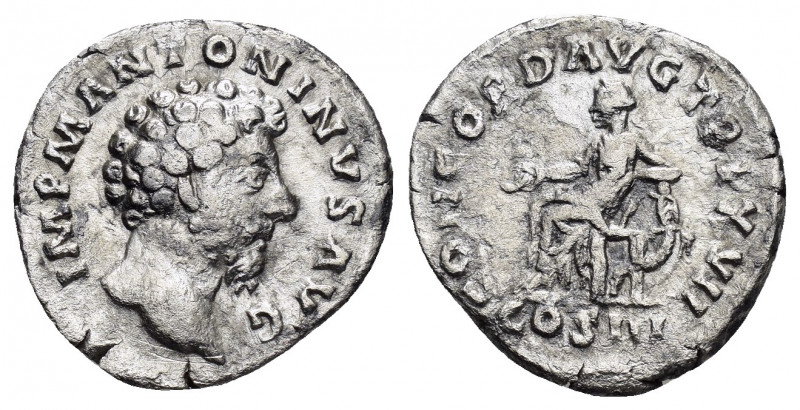 MARCUS AURELIUS.(139-161).Rome.Denarius.

Obv : IMP M AVREL ANTONINVS AVG.
Head ...
