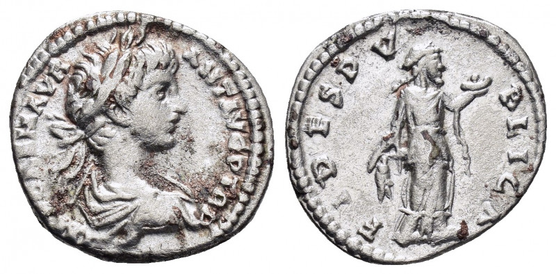 CARACALLA.(197-217). Laodikeia.Denarius.

Obv : IMP CAE M AVR ANT AVG P TR P.
La...