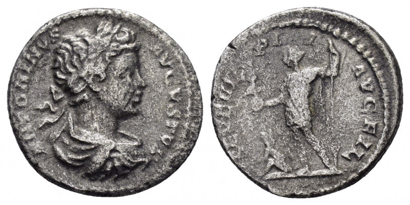 GETA.(Caesar, 198-209). Rome.Denarius.

Obv : ANTONINVS AVGVSTOR.
Bareheaded and...