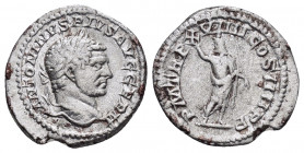 CARACALLA.(198-217). Rome.Denarius. 

Obv : ANTONINVS PIVS AVG GERM.
Laureate head right.

Rev : P M TR P XVIIII COS IIII P P.
Serapis standing facing...