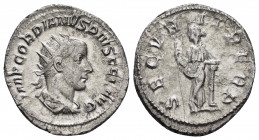GORDIAN III.(238-244).Antioch.Antoninianus. 

Obv : IMP GORDIANVS PIVS FEL AVG.
Radiate, draped and cuirassed bust right.

Rev : SECVRITAS PERP.
Secur...