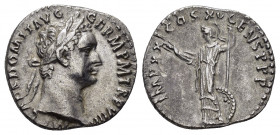 DOMITIAN.(81-96). Denarius.

Obv : IMP CAES DOMIT AVG GERM P M TR P X.
Laureate head right.

Rev : IMP XXI COS XV CENS P P P.
Minerva standing l...