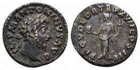 MARCUS AURELIUS.(161-180).Rome.Denarius. 

Obv : IMP M ANTONINVS AVG.
Laureate head right.

Rev : PROV DEOR TR P XVII COS III.
Providentia standing le...