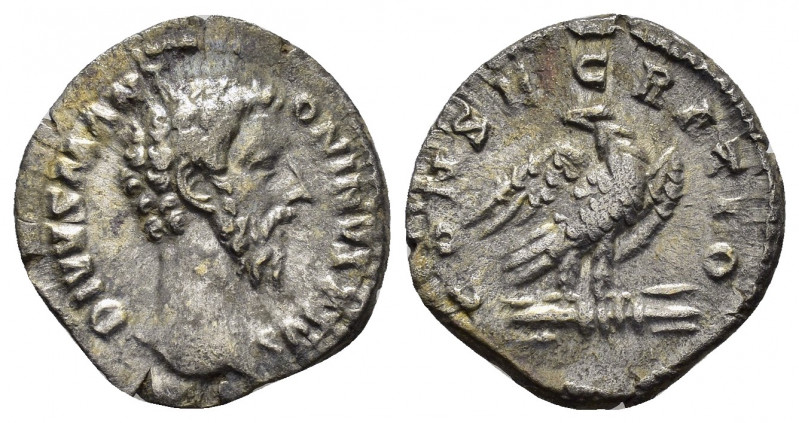 DIVUS MARCUS AURELIUS (Died 180).Rome.Denarius.

Obv : DIVVS M ANTONINVS PIVS.
B...