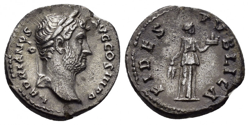HADRIAN (117-138).Rome.Denarius. 

Obv : HADRIANVS AVG COS III P P.
Laureate bus...