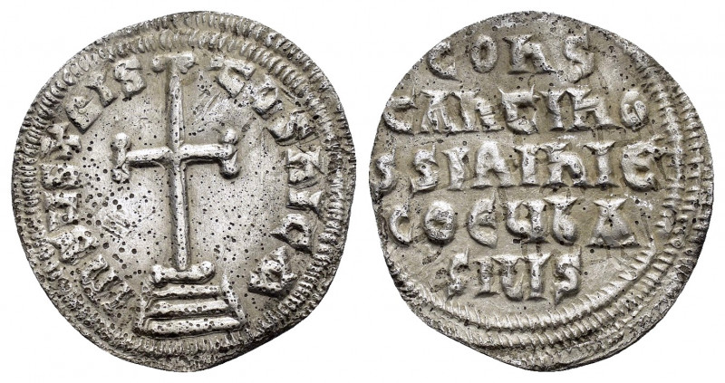 CONSTANTINE VI and IRENE.(780-797).Constantinople.Miliaresion.

Obv : InSЧS XRIS...