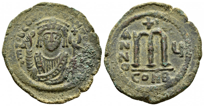 TIBERIUS II CONSTANTINE.(578-582).Constantinople.Follis.

Obv : d m TIb CONSTANT...