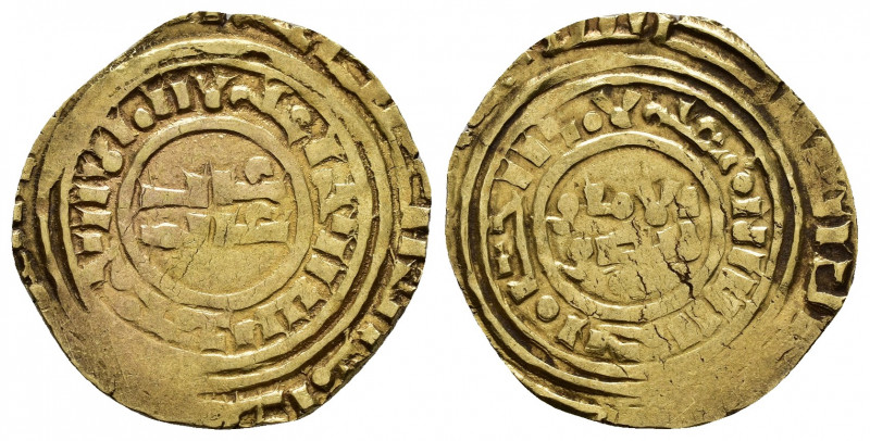 CRUSADERS.Latin Kingdom of Jerusalem.Imitation Bezants.(11th-12th centuries).Gol...