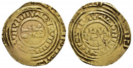 CRUSADERS.Latin Kingdom of Jerusalem.Imitation Bezants.(11th-12th centuries).Gold bezant.

Obv : Pseudo-Kufic legend.

Rev : Pseudo-Kufic legend.
Metc...