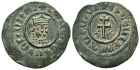 CILICIAN ARMENIA.Levon I.(1198-1219).Tank.

Obv : Crowned lion’s head facing slightly to right.

Rev : Patriarchal cross flanked by stars.
AC 303. 

C...