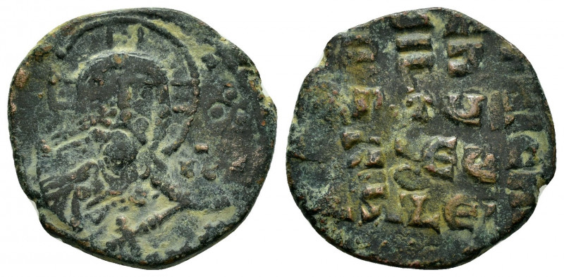 BASIL II & CONSTANTINE VIII.(976-1025).Anonymous Issue.Constantinople.Ae.

Obv...