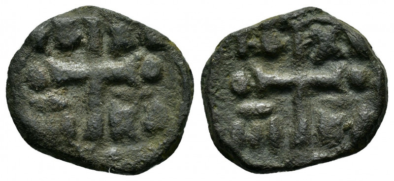 CRUSADERS.Antioch.Anonymous.(circa 1120-1140).Follis.

Obv : C - XC / NI - KA 
W...