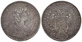 HOLY ROMAN EMPIRE.Maria Theresia.(1740-1780).Günzburg.1765.Taler.

Obv : M THERESIA D G R IMP GE HU BO REG.
Diademed, draped and cuirassed bust to rig...