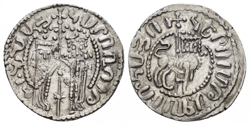 CILICIAN ARMENIA.Hetoum I and Zabel.(1226-1270).Sis.Tram.

Obv : Zabel and Hetou...