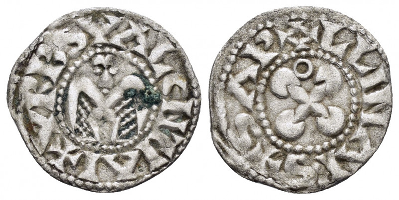 FRANCE.Dauphine Valence.(13th Century).Anonymous.BI Denier

Obv : VRBS VALENTIA....
