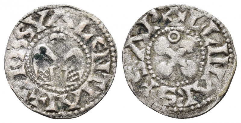 FRANCE.Dauphine Valence.(13th Century).Anonymous.BI Denier

Obv : VRBS VALENTIA....